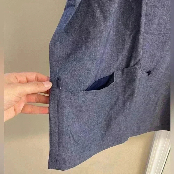 Cuddl duds scrubs top navy double pockets v neck. 3X. NWT - Picture 3 of 6